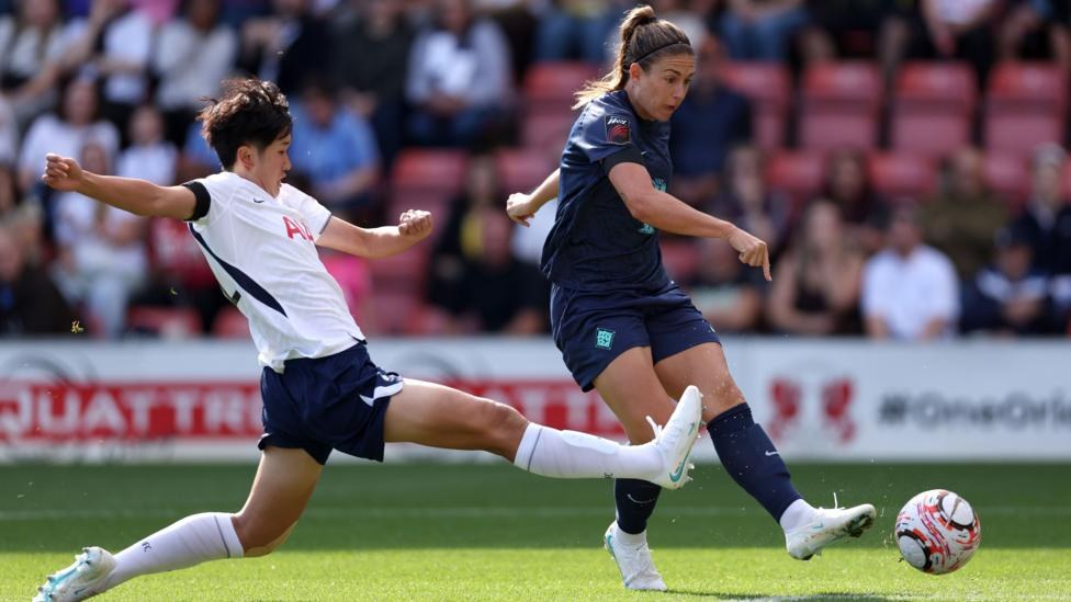 London City Lionesses' Alexia Putellas scores against Tottenham in WSL