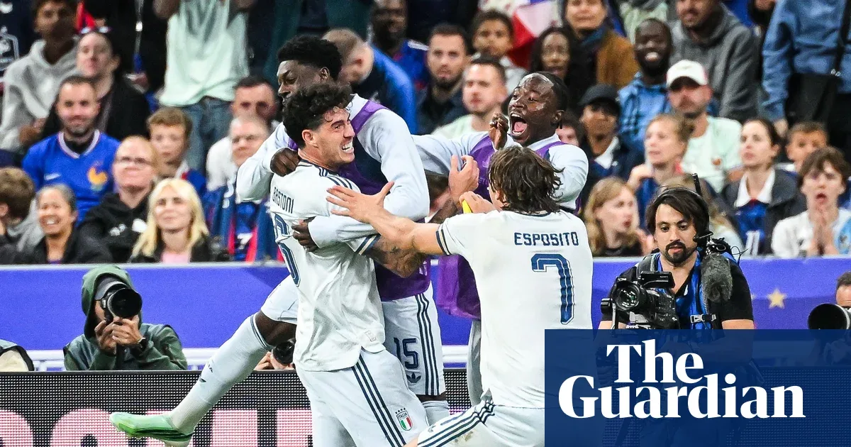 Nations League: Italy earn draw against 10-man France, Northern Ireland stun Ukraine